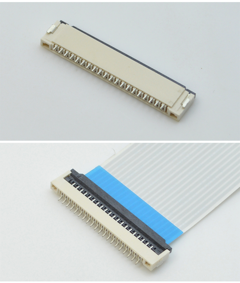 厂家忘忧草视频大全FFC扁平软排线插座1.0mm 16p-30P翻盖式下接SMT座子,忘忧草网站在线免费观看