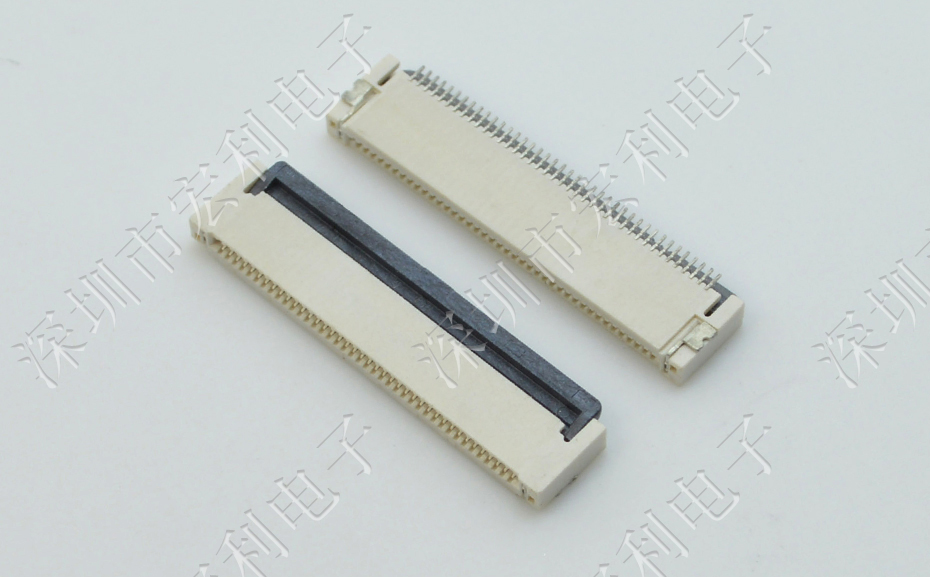 忘忧草网站在线免费观看FPC插座翻盖式FFC间距0.5mm 36p针脚位H2.0mm 前插后翻连接器