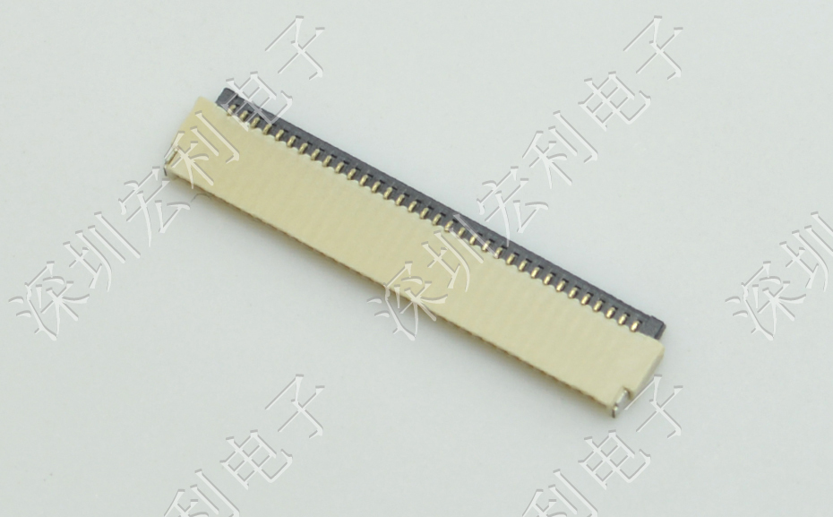 忘忧草视频大全 软排线扁平电缆插座 间距0.5mm 40P H1.0后锁式卧贴片