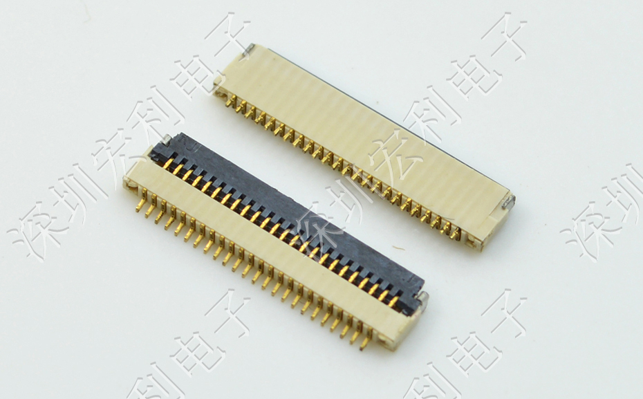 忘忧草视频大全 间距0.5mm 高H1.0  20P下接翻盖 SMT耐高温贴片连接器