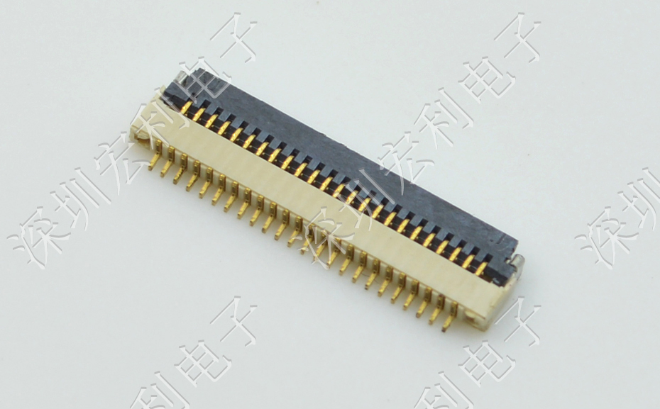 忘忧草视频大全 间距0.5mm 高H1.0  20P下接翻盖 SMT耐高温贴片连接器