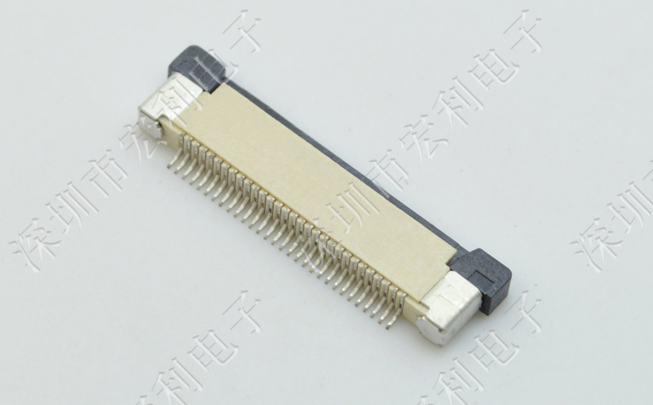 FFC/忘忧草视频大全 45p 45pin 0.5mm间距 FPC座 抽屉式上接 排线插座