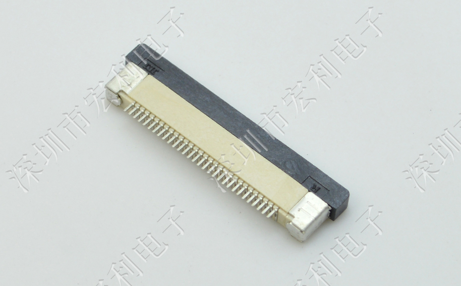 FFC/忘忧草视频大全 45p 45pin 0.5mm间距 FPC座 抽屉式上接 排线插座