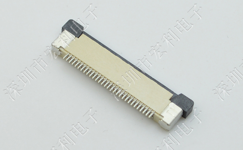 FFC/忘忧草视频大全 软排线插座 0.5mm间距-60P 下接拉锁 60Pin 抽屉式