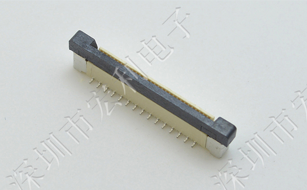 FFC/FPC软排线0.5mm间距-42P立贴正错位带锁 软排线插座忘忧草视频大全